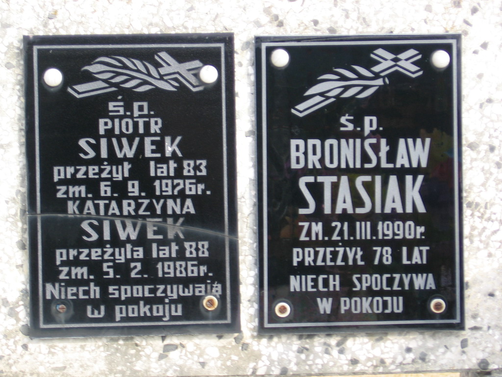 Grób Bronisław Stasiak